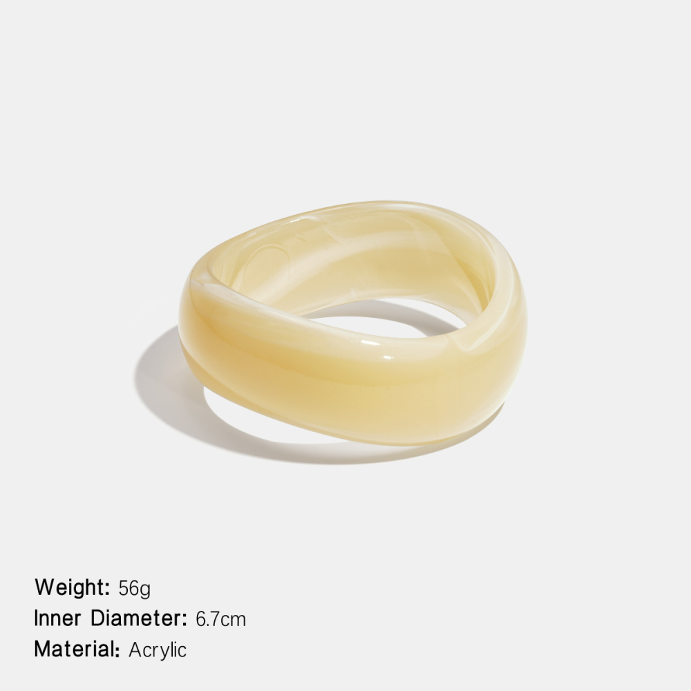 1 Bracelet Simple Et Léger En Acrylique Pour Femme, Luxueux, Dégradé Irrégulier De Couleurs Image2