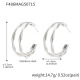 F486-Boucles d'oreilles en acier Image2