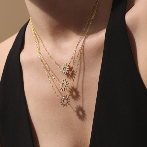 Ensembles De Bijoux Pour Femmes En Acier Inoxydable Doré, Étanches Et De Luxe, De Couleur Or. h5 Image3