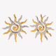 Boucles d'oreilles soleil - Deux couleurs