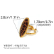 Multicolore/Taille unique/Style de bague 2 Image2