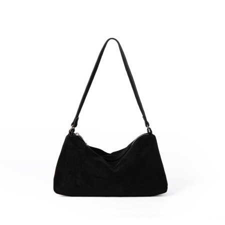 Sac à bandoulière simple et décontracté en imitation daim pour femme, 1 pièce 2