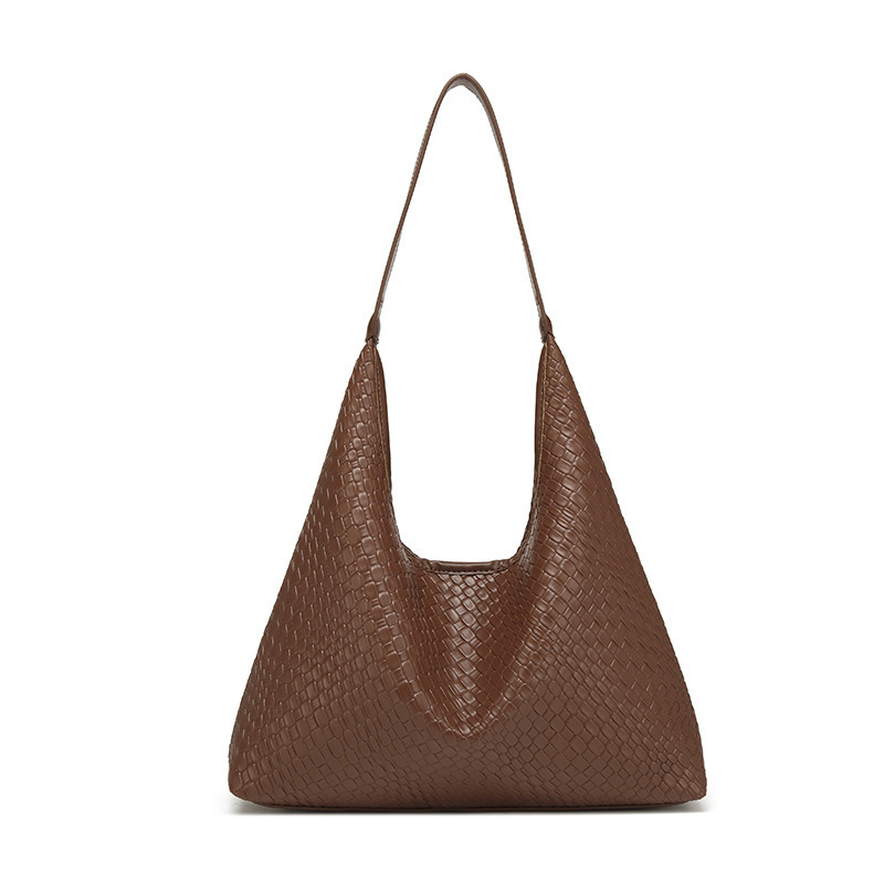 Sac À Bandoulière Classique En Pu Tissé Pour Femme Avec Pochette