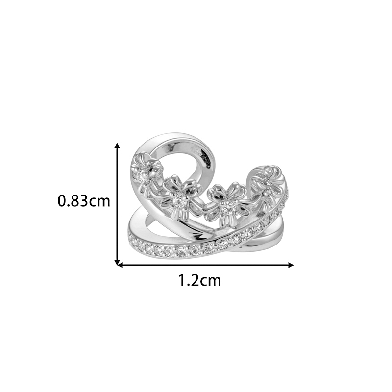 1 Pièce De Manchettes D'Oreilles En Cuivre Doré Et Zircon h5Image2