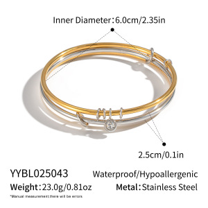 Bracelet Étanche En Acier Inoxydable (1 Pièce), Couleurs Assorties h5
