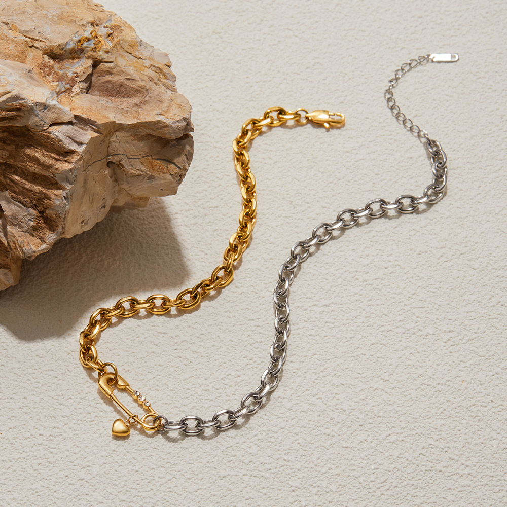 Ensembles De Bijoux Pour Femmes Avec Trombone Romantique En Acier Inoxydable, Étanches Et De Couleur Dorée h5Image6