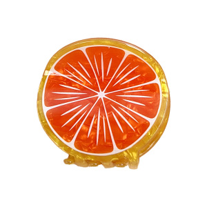 1 Pince À Cheveux Ronde En Pvc Pour Femme, Douce Et Fraîche, En Forme De Citron h5 Image3