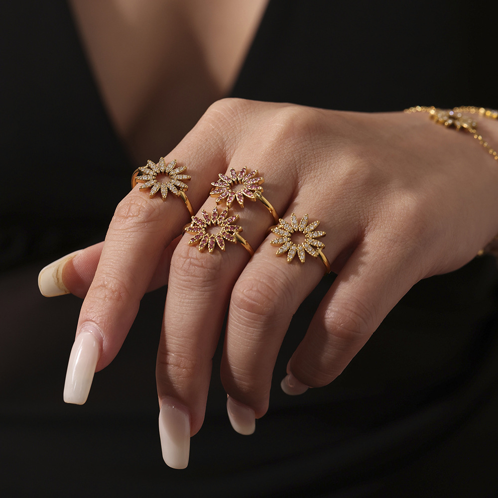 Ensembles De Bijoux Pour Femmes En Acier Inoxydable Doré, Étanches Et De Luxe, De Couleur Or. h5Image4