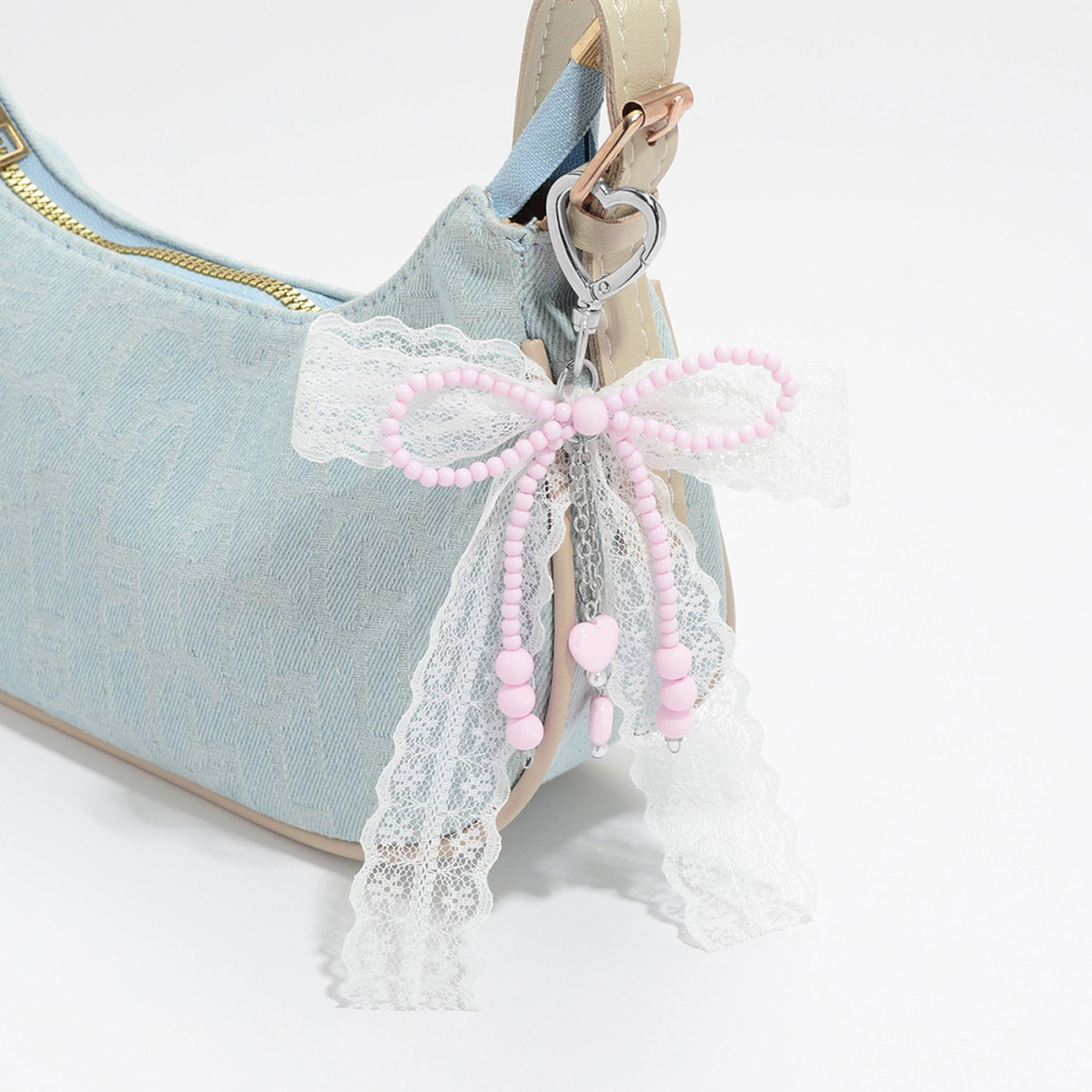 1 Breloque De Sac En Forme De Nœud Papillon En Perles Image4