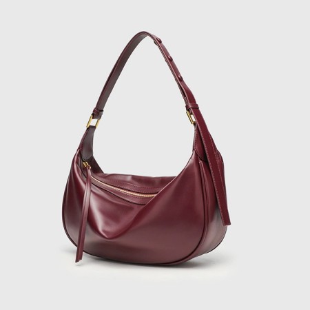 Sac à bandoulière classique en PU de couleur unie pour femme, 1 pièce 2