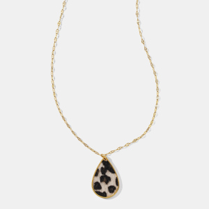Collier Pendentif Étanche En Acier Inoxydable À Motif Léopard Et Gouttelettes h5 Image3