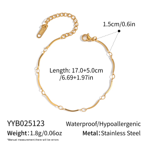 Ensemble Collier Simple En Acier Inoxydable Imperméable Couleur Or h5