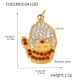 Pendentif bonhomme de neige doré de Noël Image2