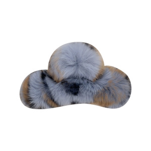 1 Pince À Cheveux Luxueuse En Fausse Fourrure À Imprimé Léopard Pour Femme h5 Image3