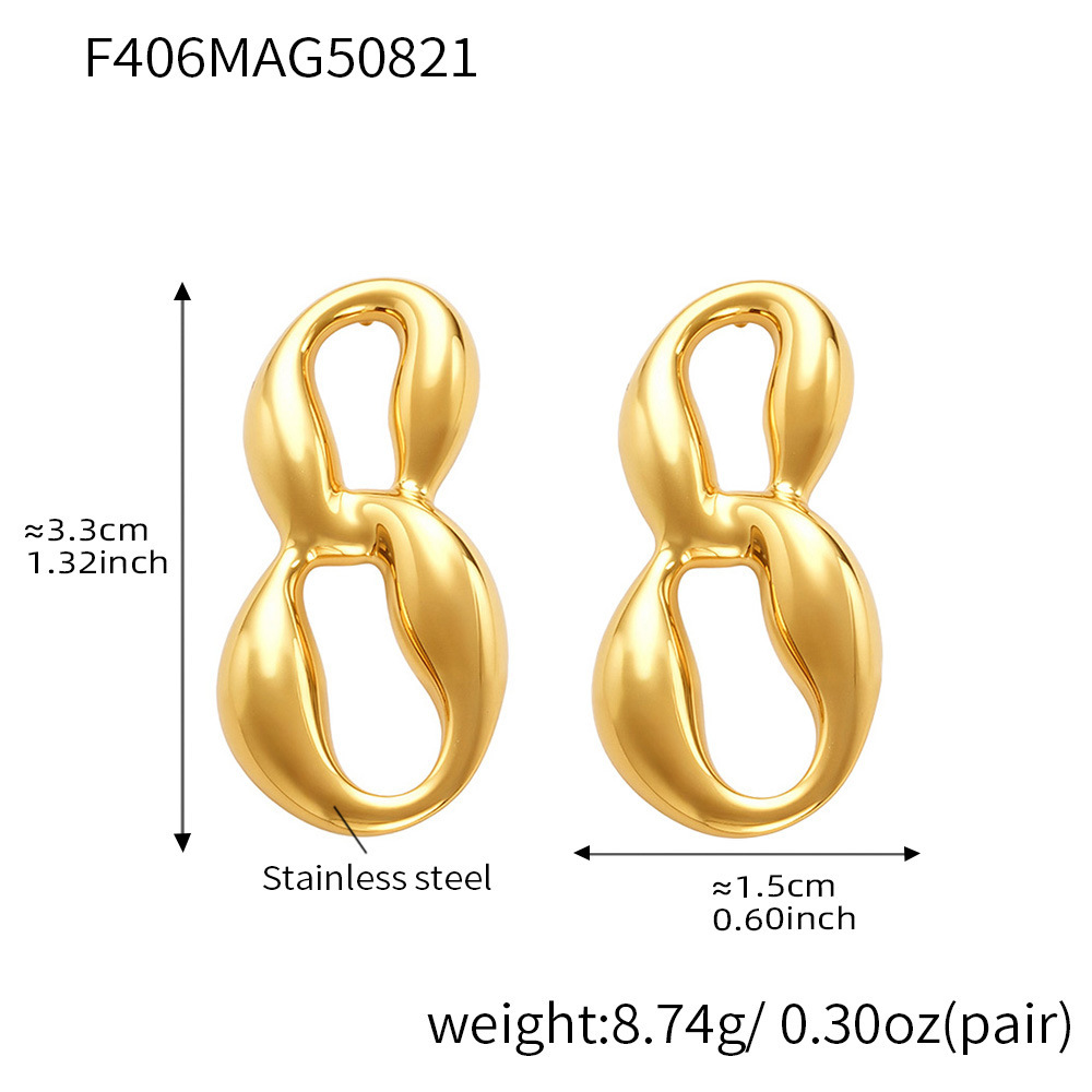 1 Paire De Boucles D'Oreilles Puces Minimalistes En Acier Inoxydable Étanches Pour Femmes 