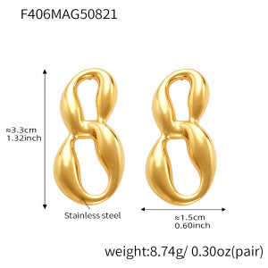 1 Paire De Boucles D'Oreilles Puces Minimalistes En Acier Inoxydable Étanches Pour Femmes h5 