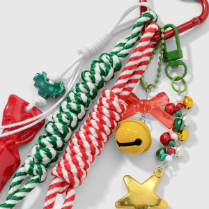 1 Breloque De Sac De Noël En Forme De Cœur Et De Nœud Papillon h5 Image4