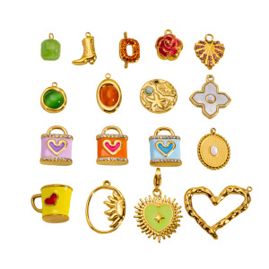 Pendentif Femme Luxueux Et Mignon En Forme De Cœur Et De Fleur, En Acier Inoxydable Étanche (1 Pièce) h5 Image5
