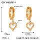 Boucles d'oreilles cœur en or-Grand Image8