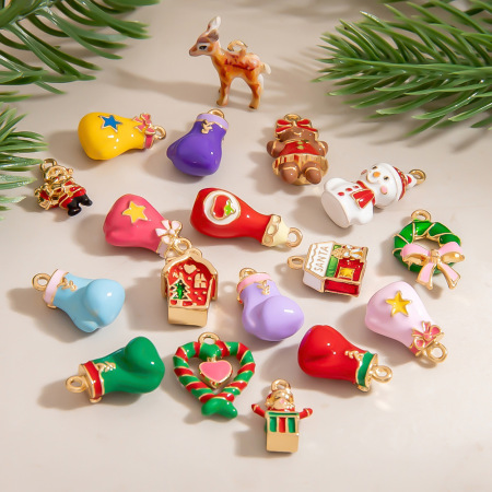 1 pendentif en alliage pour femme, joli motif de Noël