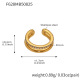 F628-Clip d'oreille doré-Simple Image5