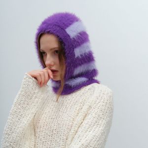Chapeaux Pour Femmes En Fibre Synthétique À Rayures Classiques, 1 Pièce h5 Image3