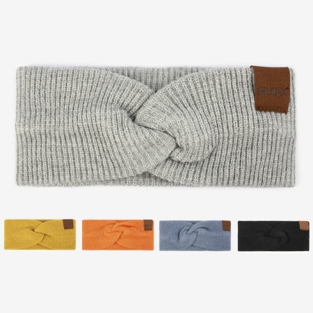 1 bandeau simple en tricot double couche de couleur unie pour femme