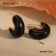Boucles d'oreilles noires Image2