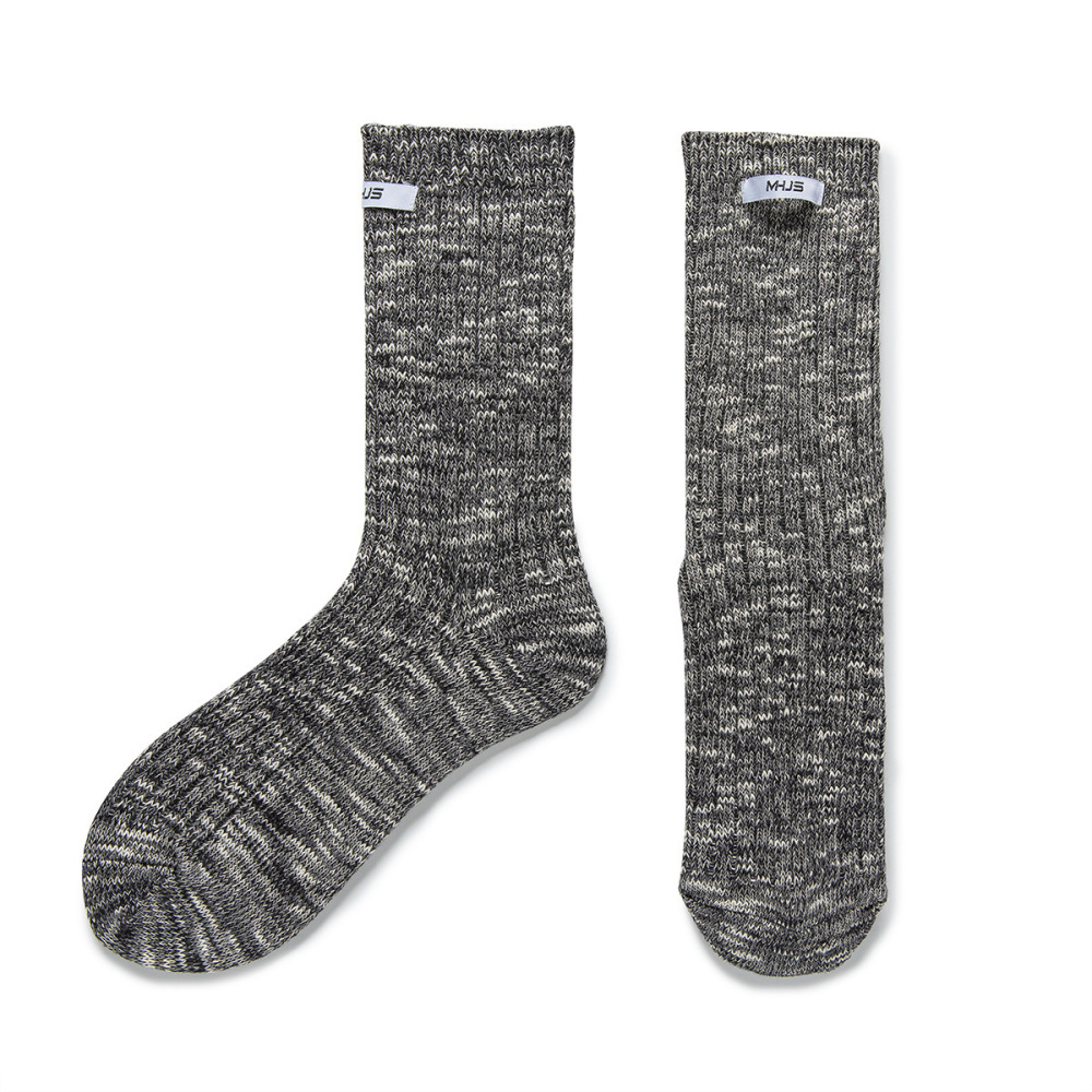 1 Paire De Chaussettes Mi-Mollet Rétro En Coton À Blocs De Couleurs Pour Femme