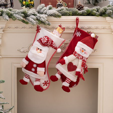 1 jolie chaussette décorative de Noël
