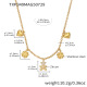 TXP349-Collier Ours Doré Zircon 41+5cm