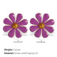 Boucles d'oreilles goutte d'huile violette EH760PEG Image10