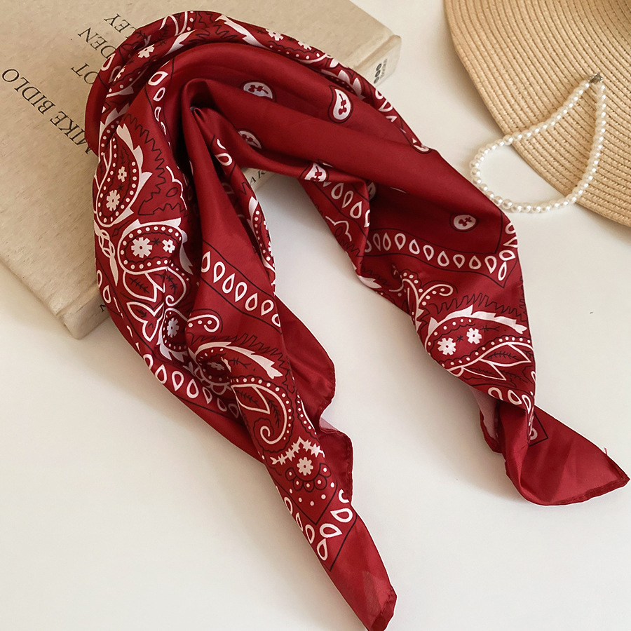Bandana À Motif Cachemire Et Fleurs Rétro 1 Pièce Image4
