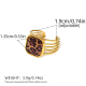 Multicolore/Taille unique/Style de bague 3 Image3