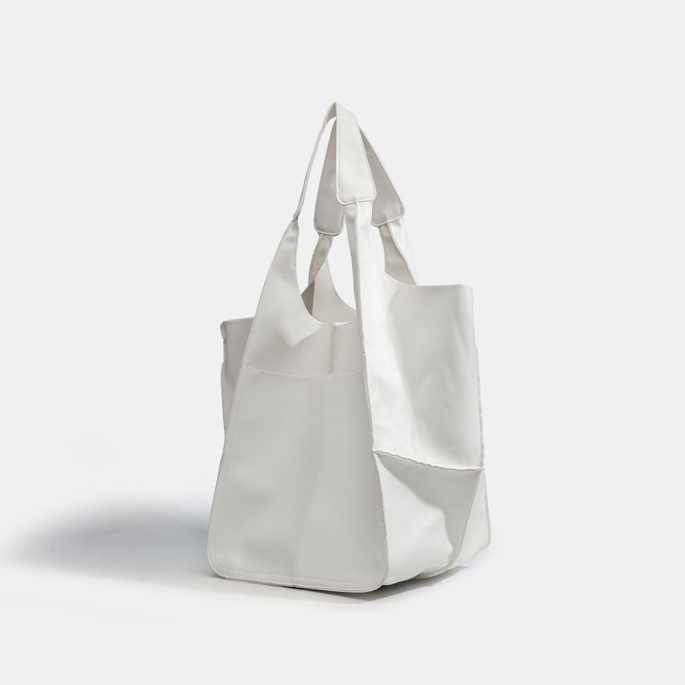 Sac Fourre-Tout Minimaliste Rétro Uni En Pu Pour Femme (1 Pièce) h5Image2