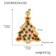 Pendentif sapin de Noël doré Image5