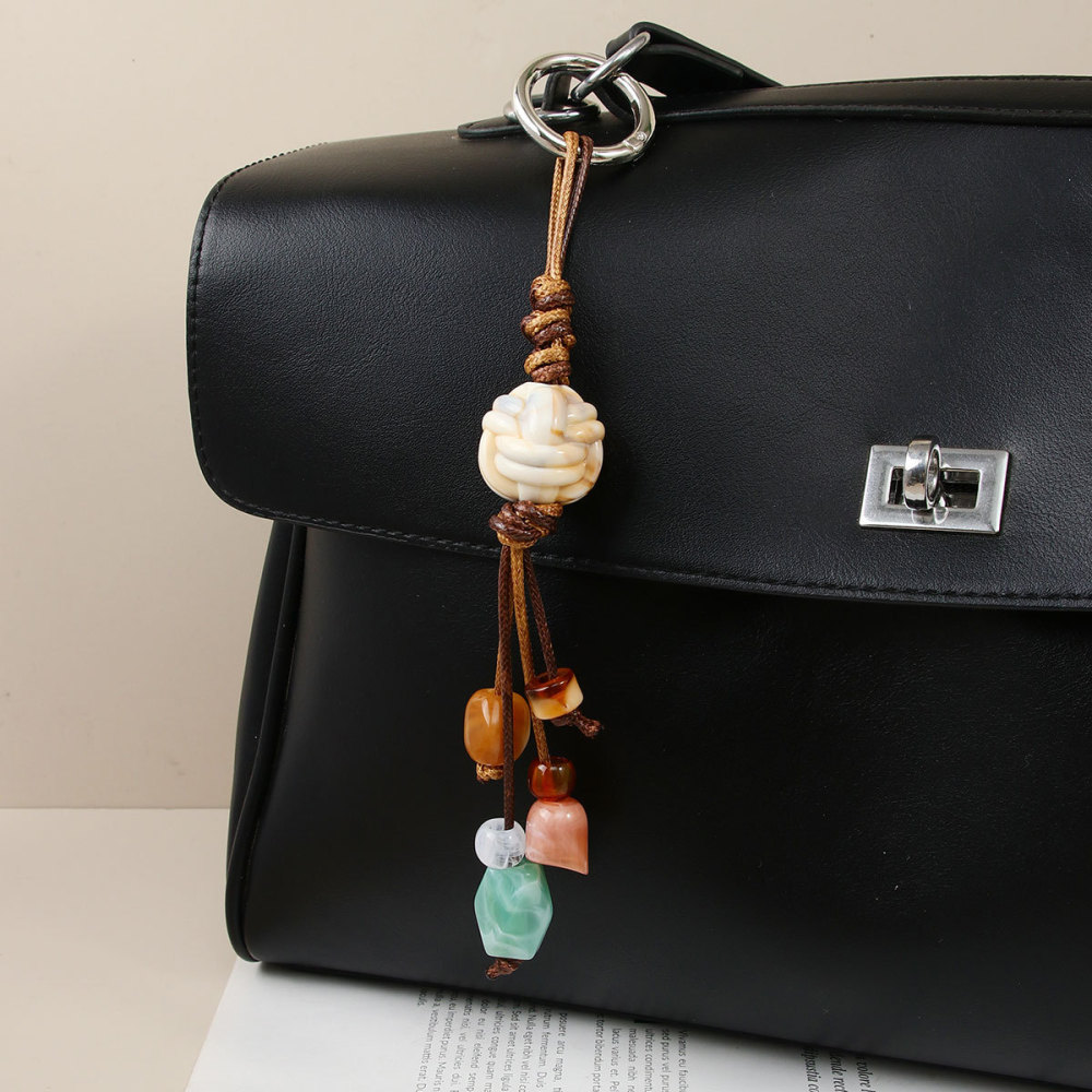 Breloques De Sac Pour Femme En Résine, Série Classique, Motif Simple Étoile Et Cercle 