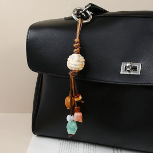 Breloques De Sac Pour Femme En Résine, Série Classique, Motif Simple Étoile Et Cercle h5 