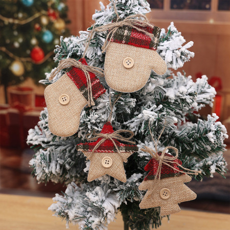 1 chaussette décorative mignonne pour sapin de Noël