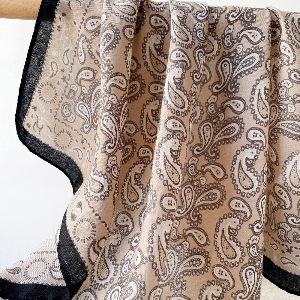 Bandana En Rayonne À Motif Cachemire Rétro 1 Pièce Image3
