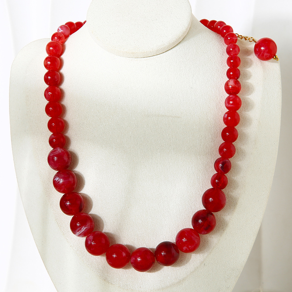 Collier De Perles En Acrylique 1 Pièce Image4