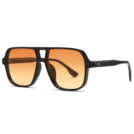1 paire de lunettes de soleil pour femme, simples, classiques, à imprimé léopard, couleurs mélangées