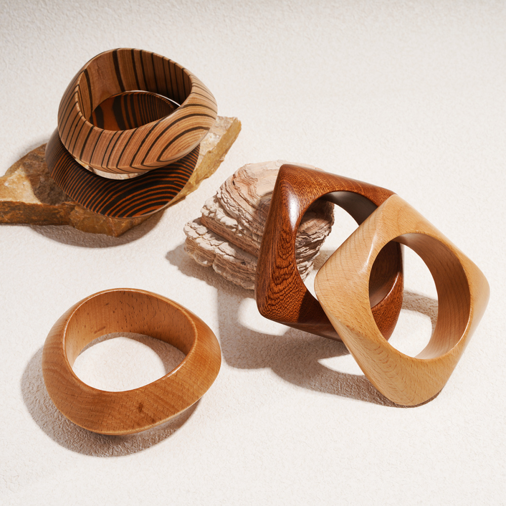 Bracelet Jonc En Bois 1 Pièce Image3