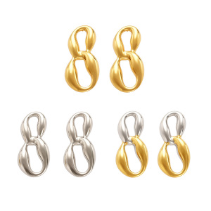 1 Paire De Boucles D'Oreilles Puces Minimalistes En Acier Inoxydable Étanches Pour Femmes h5 Image6