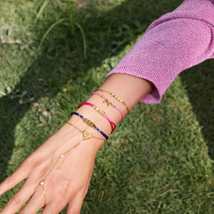 Bracelet À Breloques Pour Femme, Collection Romantique, En Acier Inoxydable, Étanche, Couleur Or (1 Pièce). h5 Image4