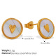 Boucles d'oreilles coquillage en or EH1186 Image2