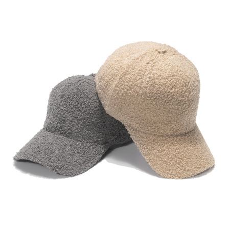 1 chapeau simple en peluche de couleur unie pour femme 2