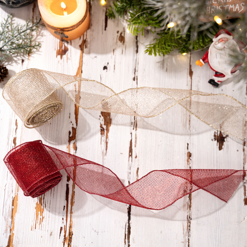 1 Rouleau De Ruban Décoratif De Noël Image3