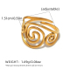 Couleur or/Taille unique/Style de bague 1 