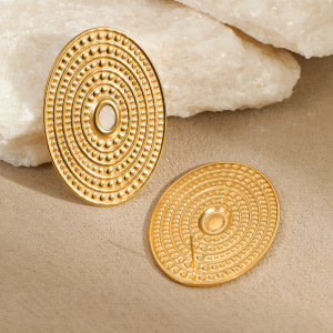 1 Paire De Boucles D'Oreilles Puces Élégantes En Acier Inoxydable Imperméable, Collection Luxe, Fil Fin, Pour Femme. h5 Image5
